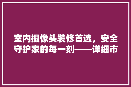 室内摄像头装修首选，安全守护家的每一刻——详细市面热销室内摄像头