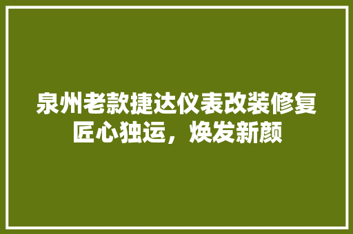 泉州老款捷达仪表改装修复匠心独运，焕发新颜